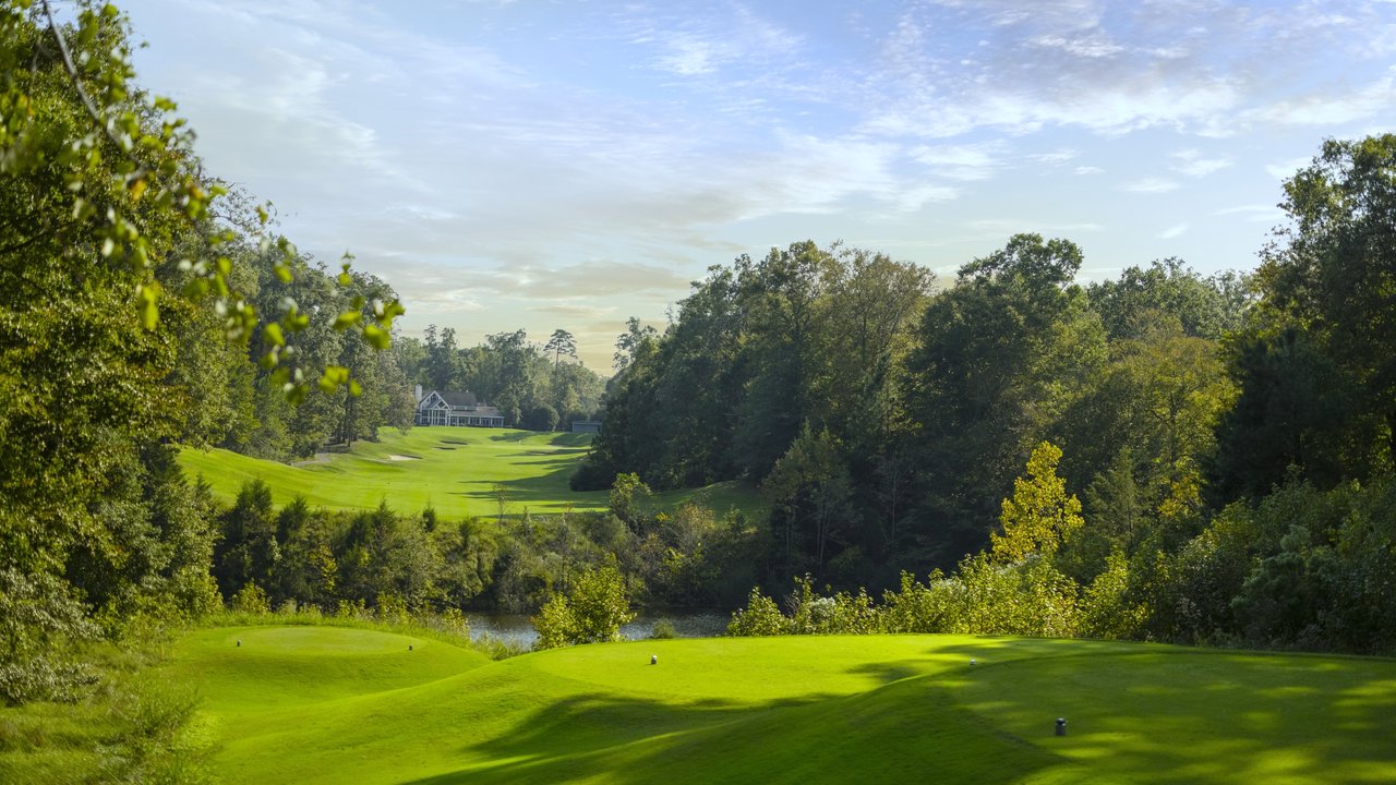 18th Hole Green Course Multiple Tee box View