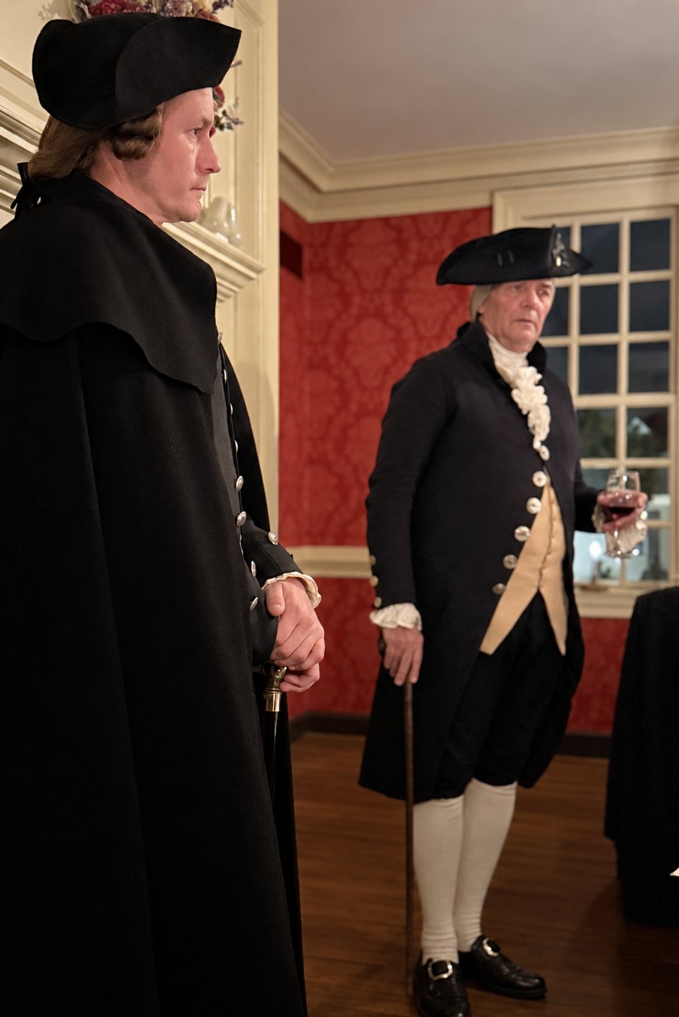 Thomas Jefferson and George Washington in King's Arms Tavern