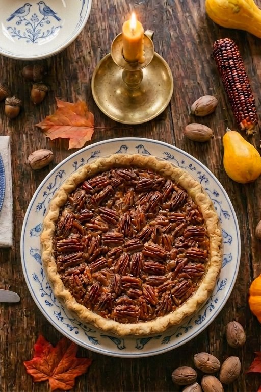 Table with Pecan Pie