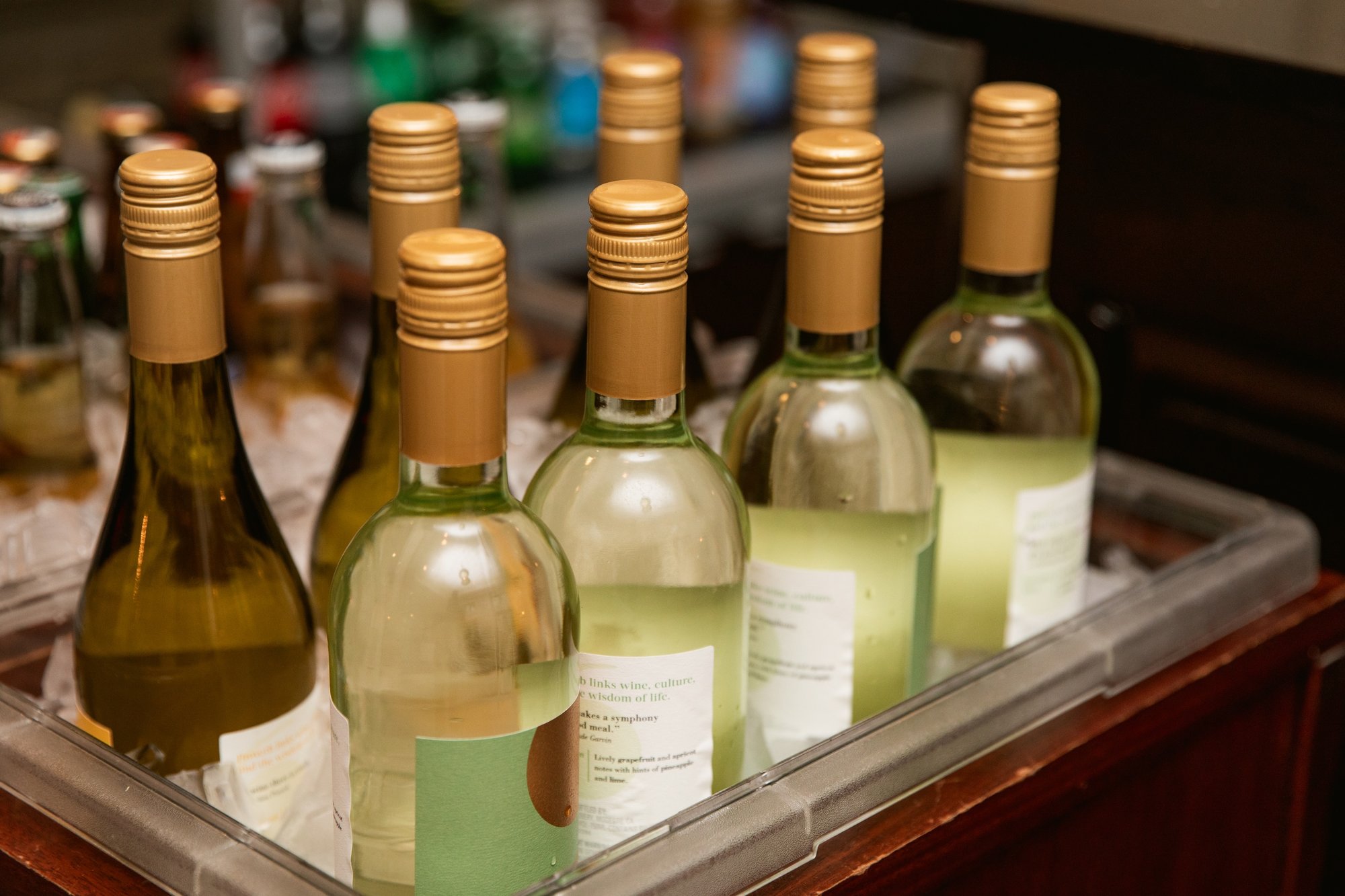Chilled Wine at the Williamsburg Lodge