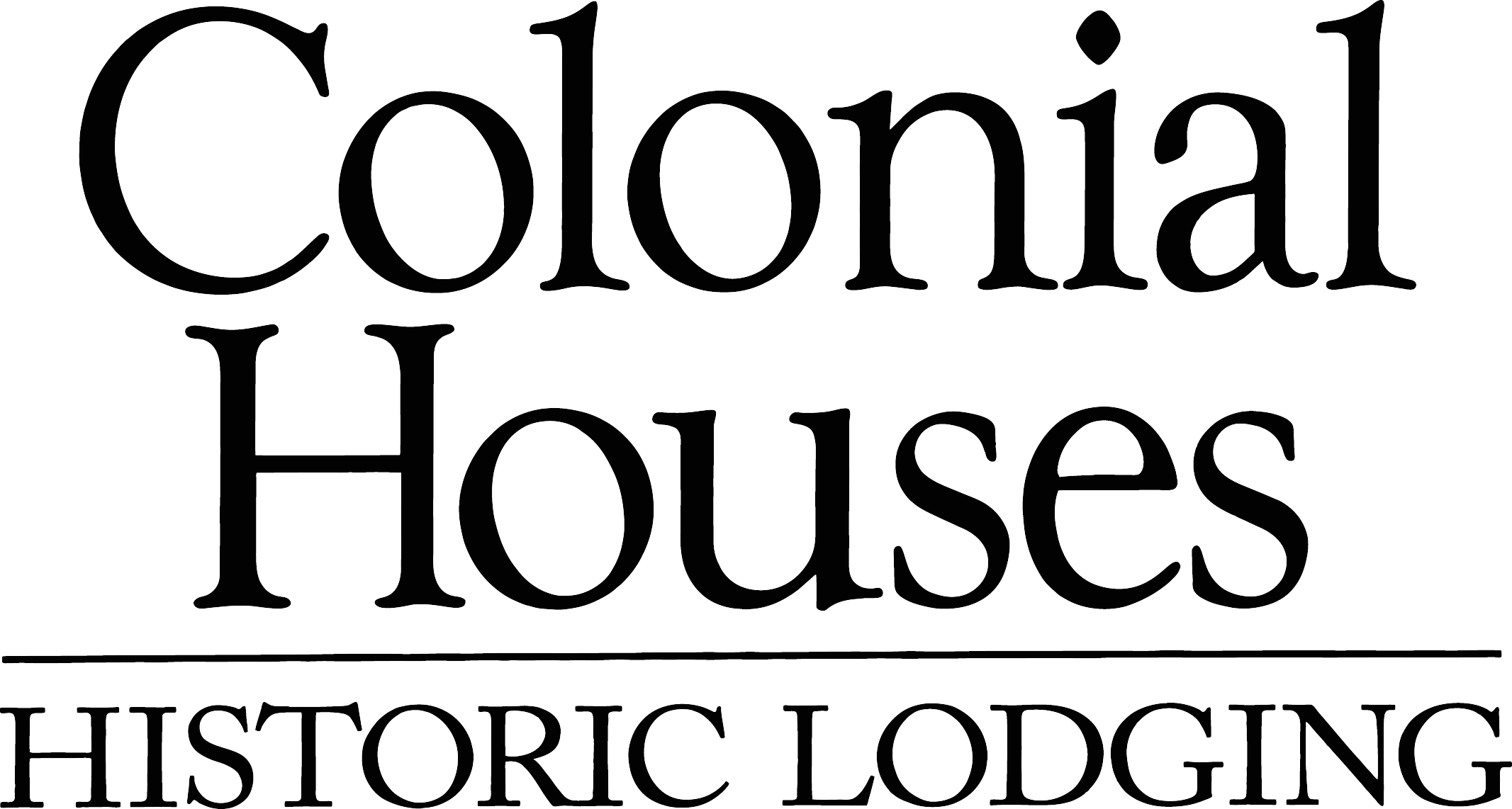 Colonial Houses Logo - Black