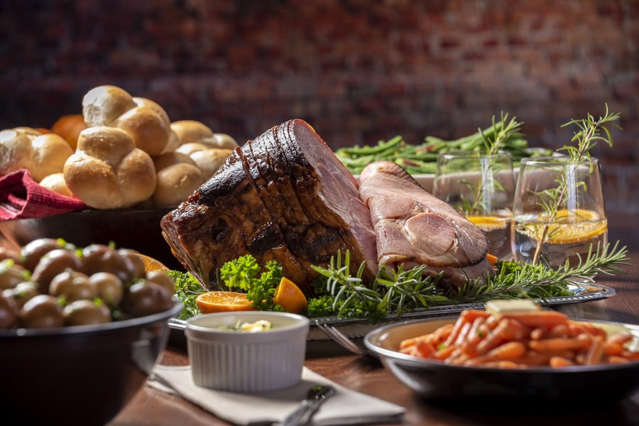 Glazed Spiral Cut Easter Ham Dinner