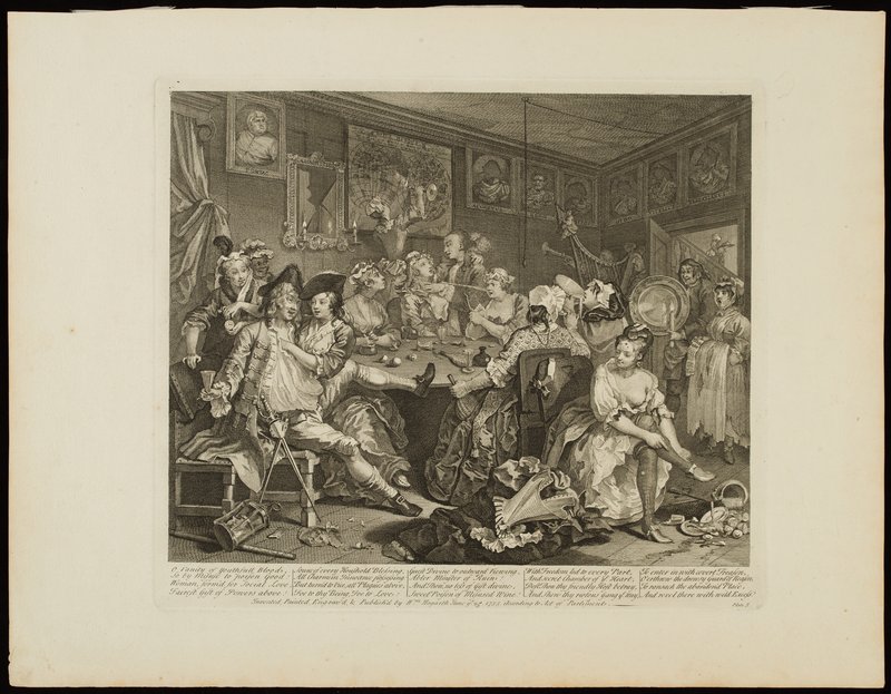 William Hogarth, “A Rake’s Progress, Plate 7.”