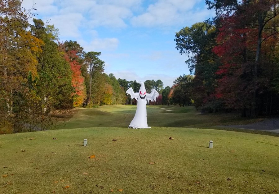 Ghost Inflatable at the Green Course