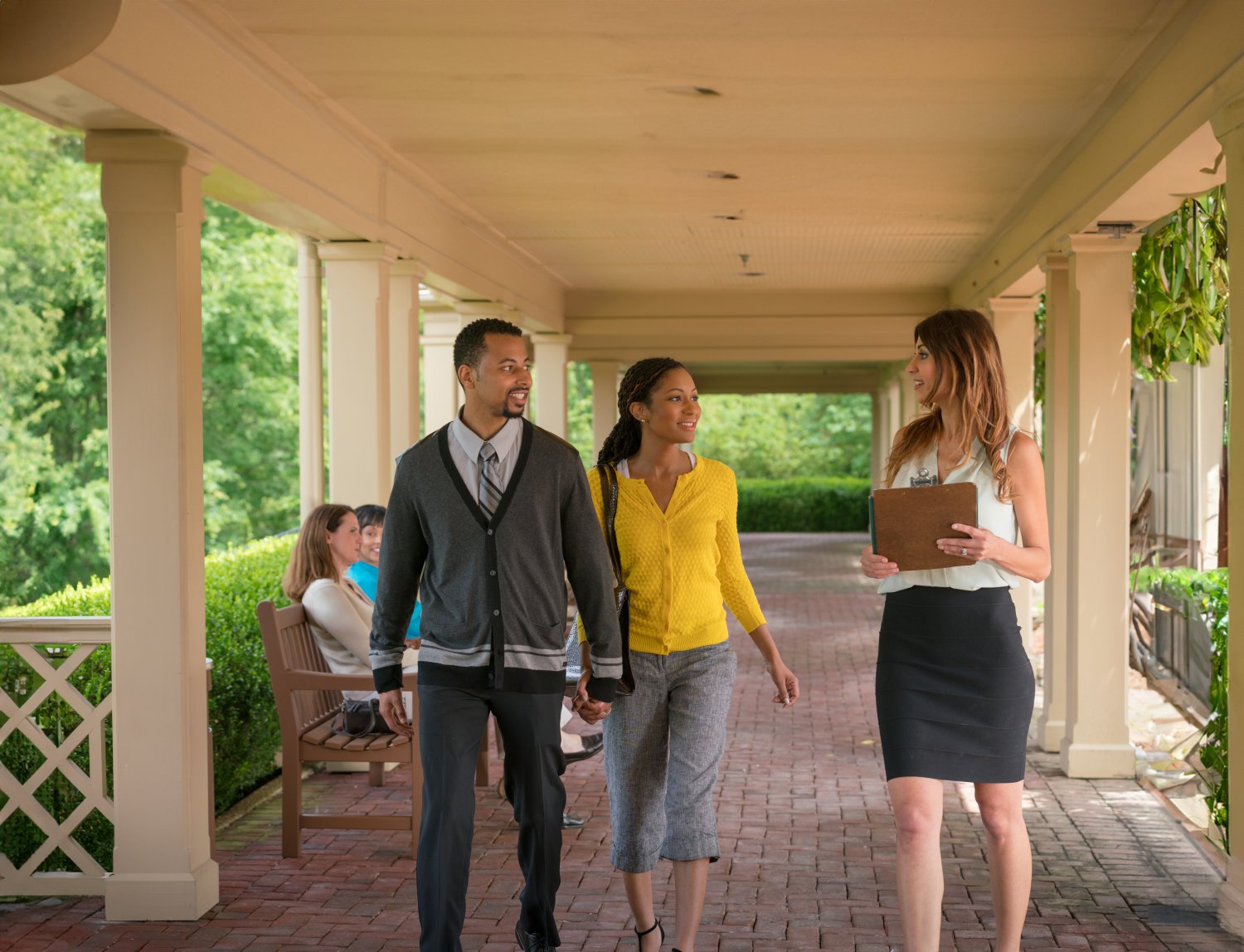 Meeting with a Sales Person at Lodge Conference Center Site Visit (Expanded)