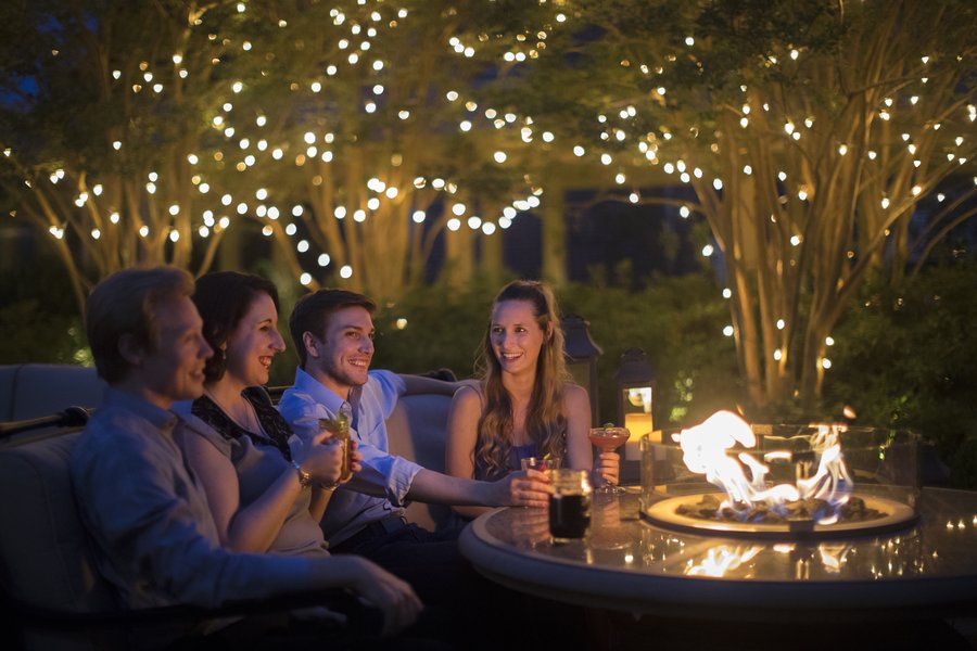 Outdoor Dining at Night - Sweet Tea and Barley (2)