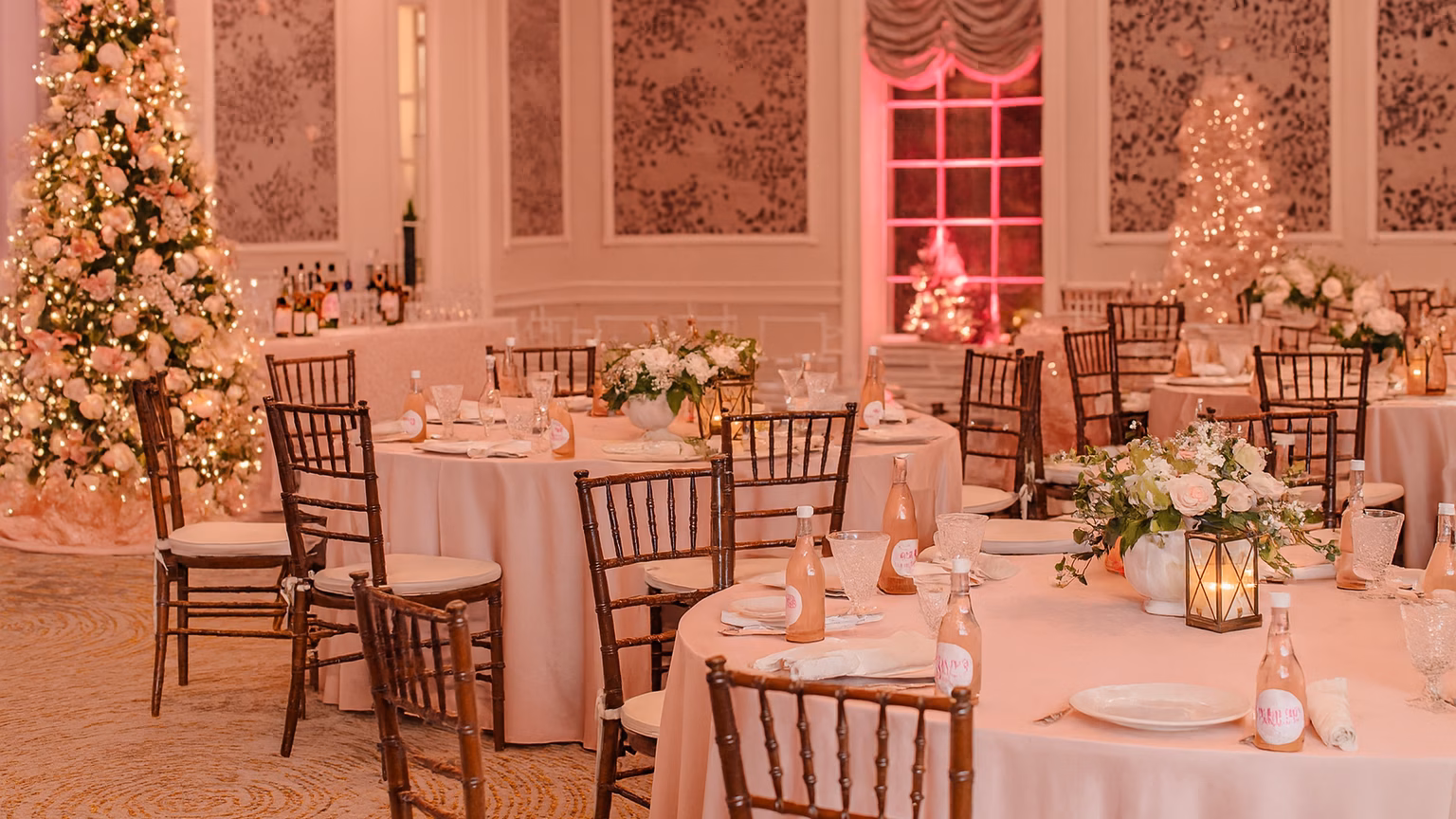 Pink Christmas Wedding