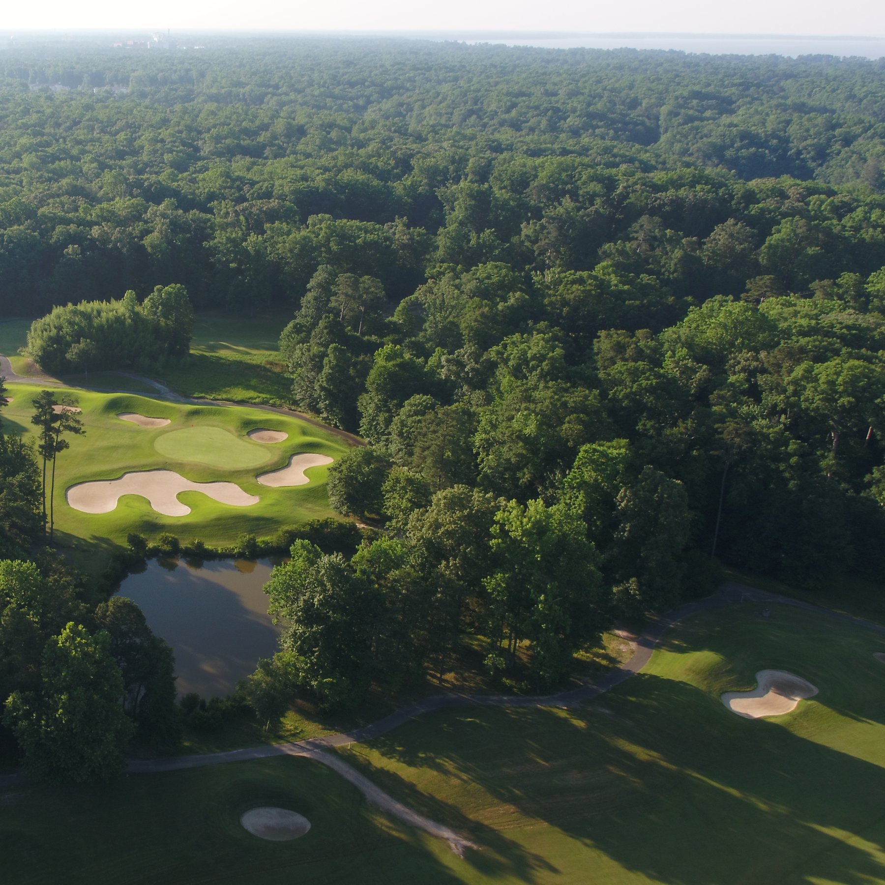 Scenic Green Course Aerial