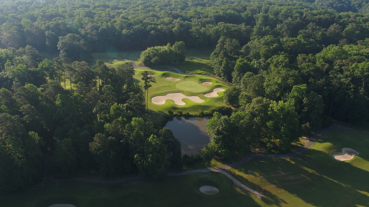 Scenic Green Course Aerial (Cropped)