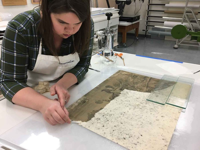 The Conservation of Visscher’s Print of America_3