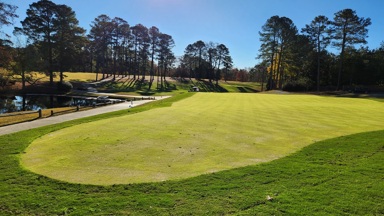 The Shoe Putting Green Under Construction