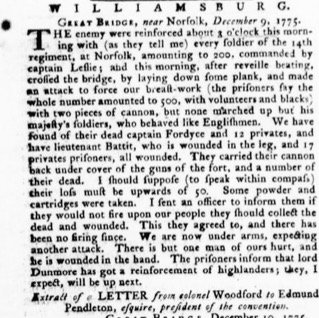 Virginia Gazette (Pinkney), December 13, 1775