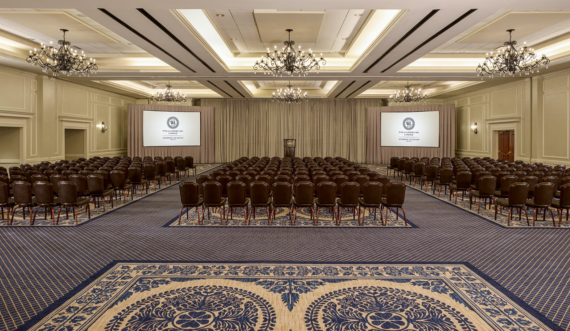 meeting room with theater seating