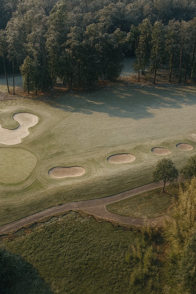 Winter Hole 5 Aerial Green Course