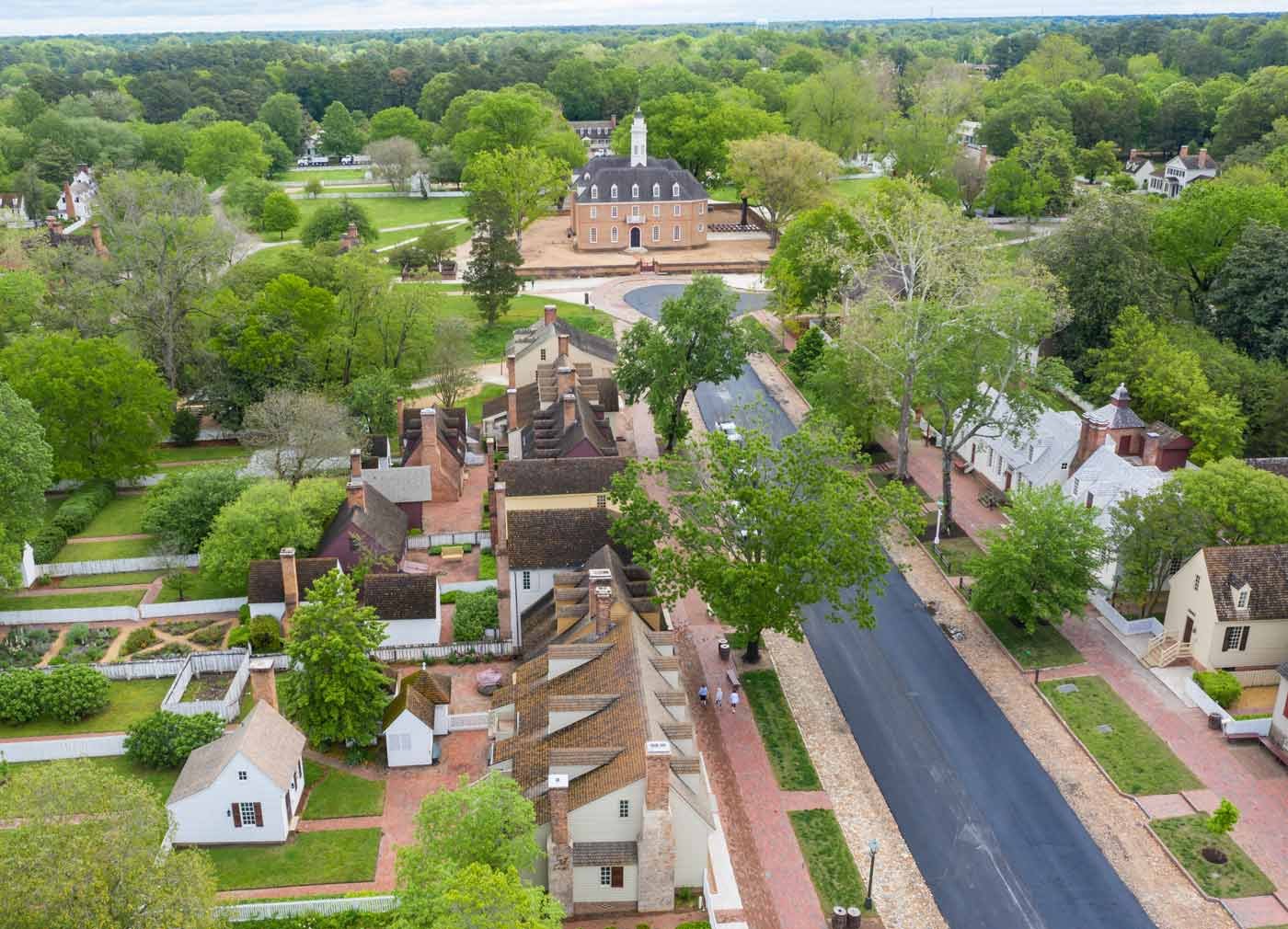 aerial DOG Street Historic Area