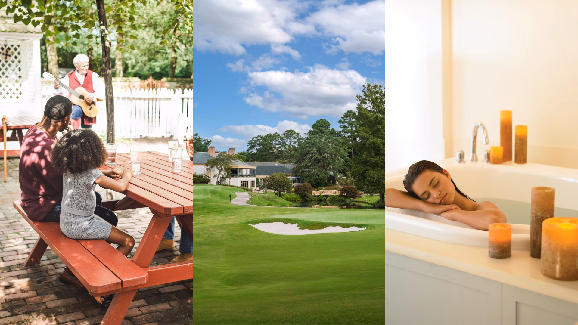 dining golf and spa experiences