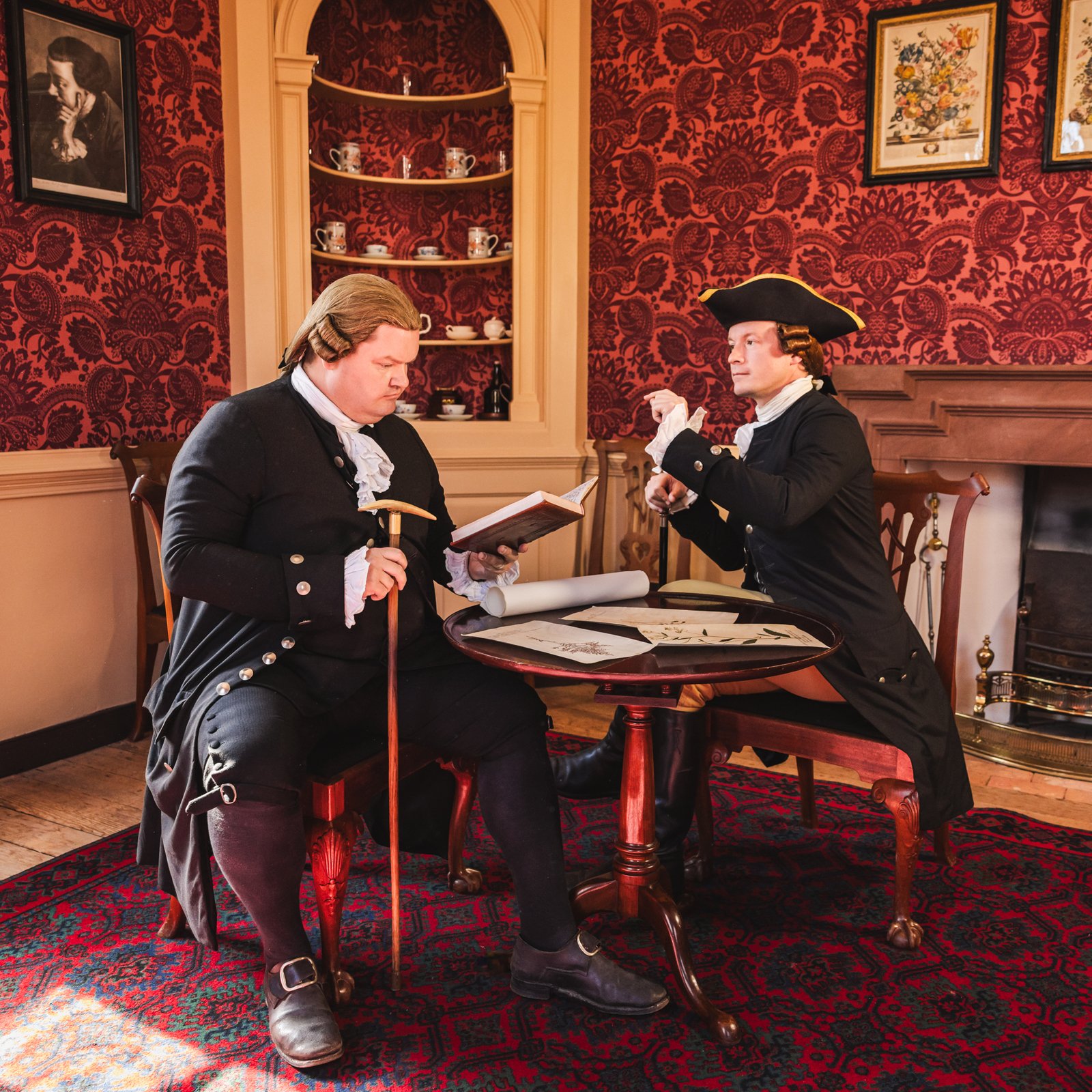 Nation Builders George Wythe and Thomas Jefferson.